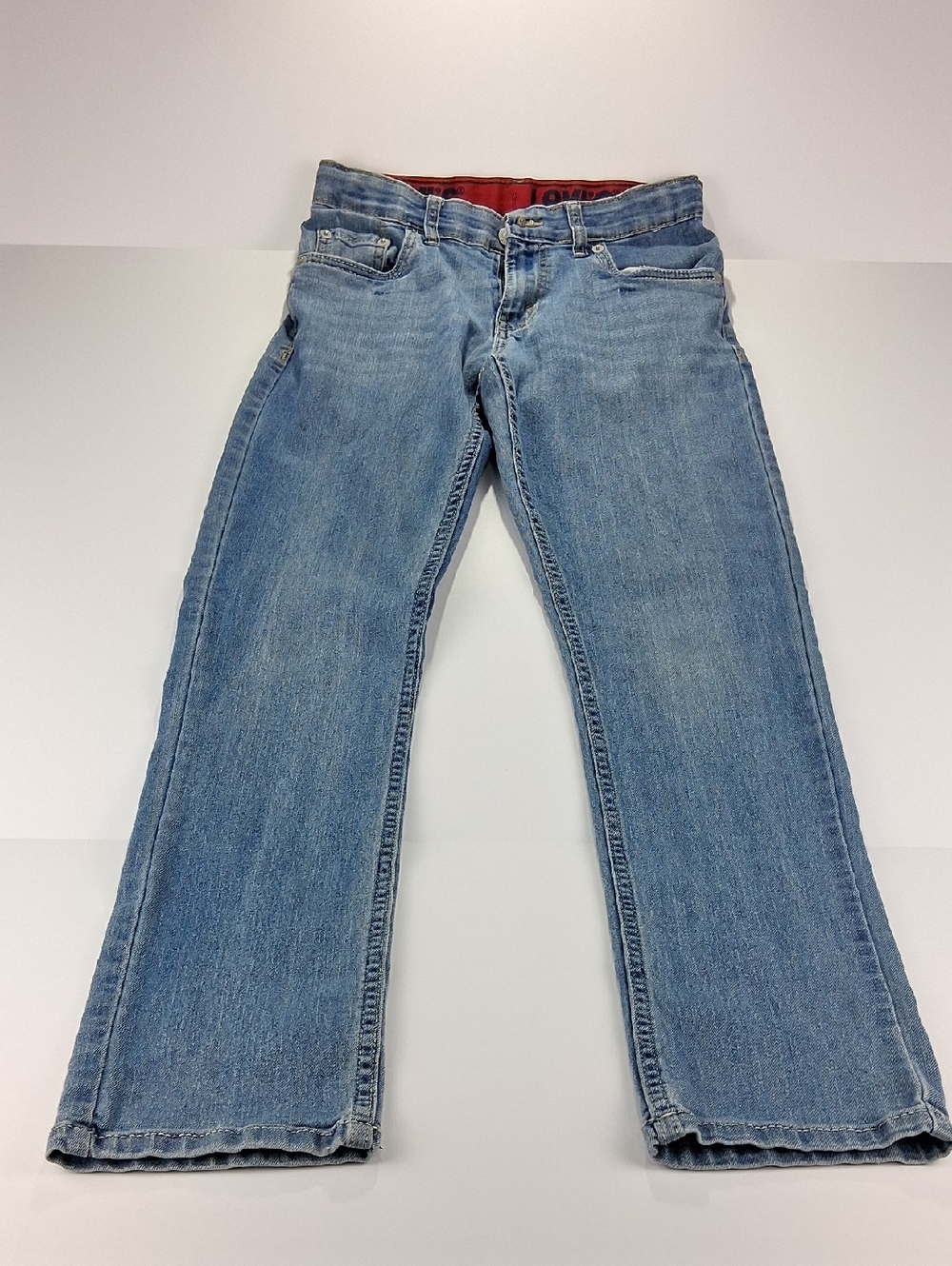 Boys Levi's Jeans Size 14 Regular Medium Blue With Adjustable Waist Style 511